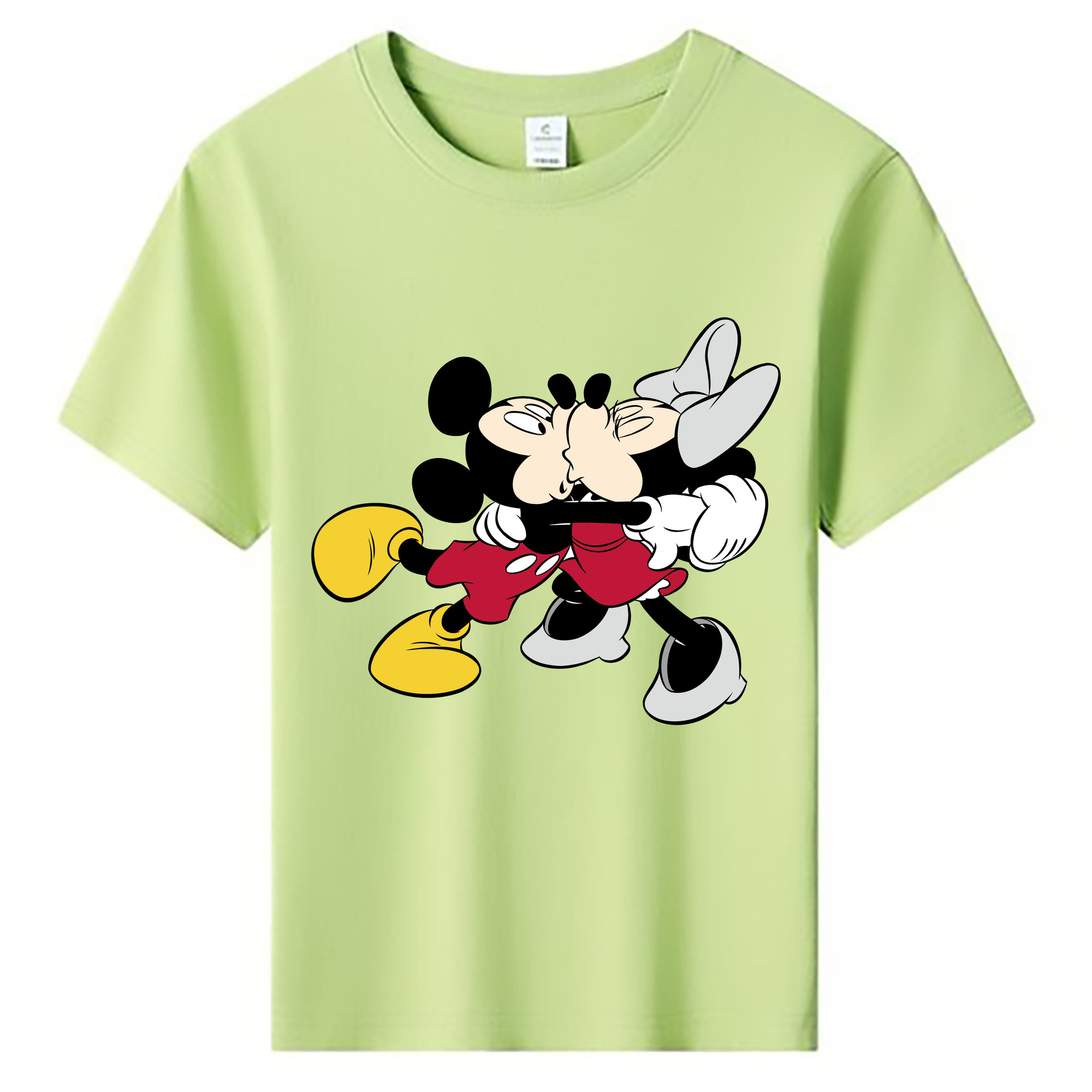 ミッキーマウス Mickey Mouse 綿100％キッズTシャツ（フロントプリント）